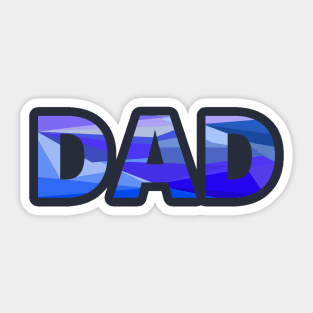 Dad pastel colors cubes for proud fathers, new fathers, father's day Sticker